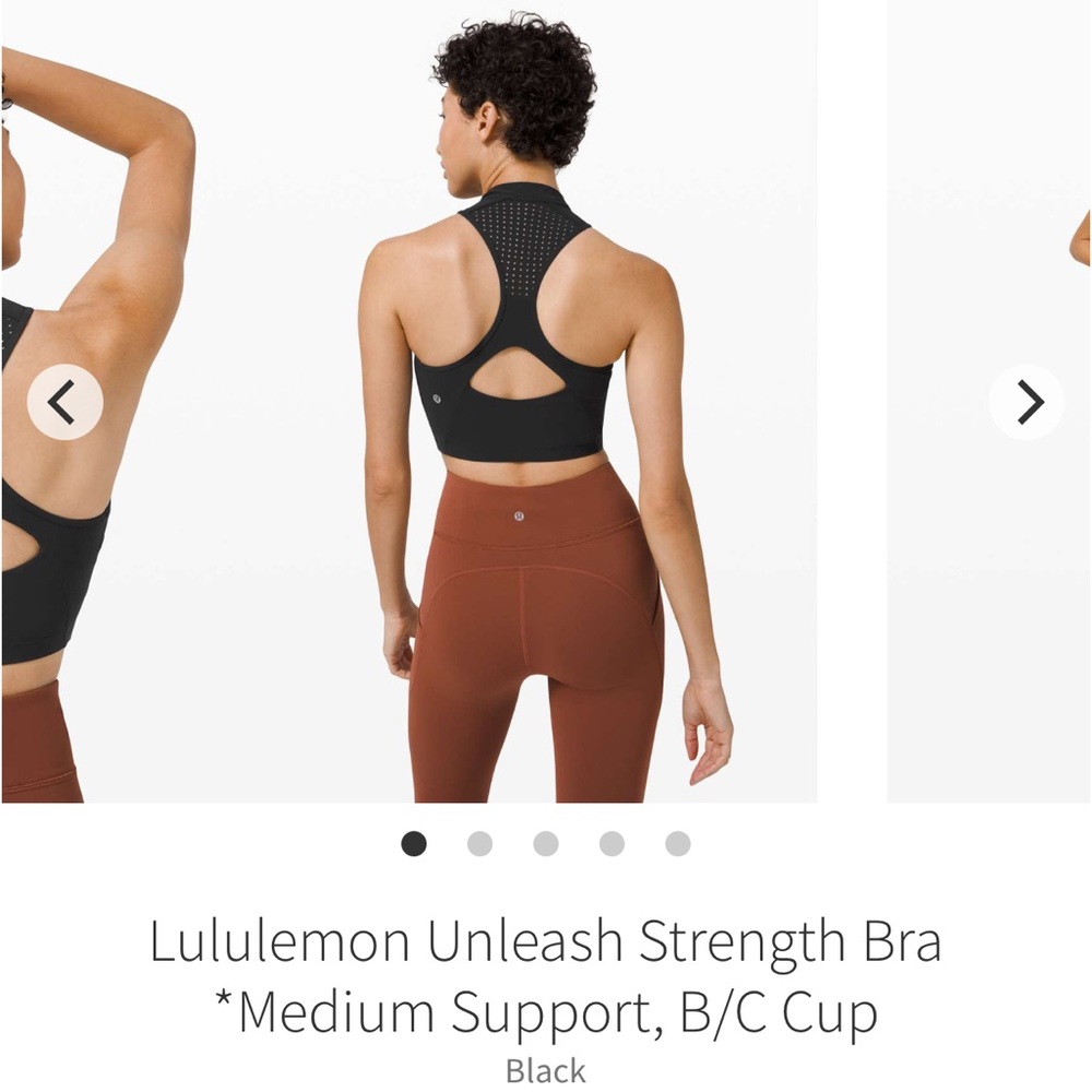 Lululemon Unleash Strength Bra *Medium Support, B/C Cup
Black size 10